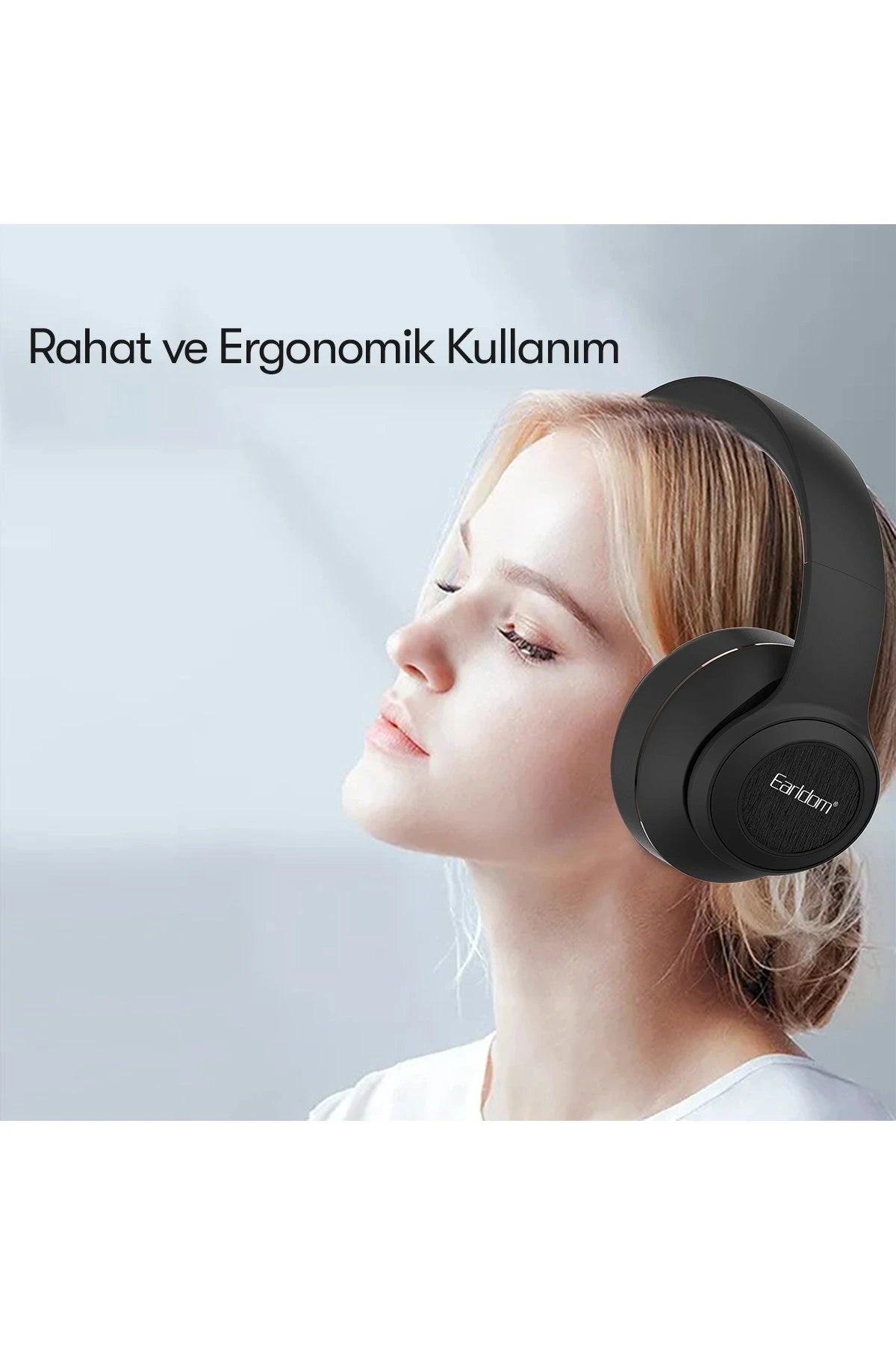 Earldom BH71 Kafaüstü Bluetooth Kulaklık - Siyah