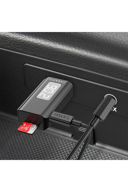 Earldom BR17 BT 5.3 SD Kart ve Aux Çıkışlı Arama Destekli Dijital Ekranlı 2in1 USB FM Transmitter - Siyah