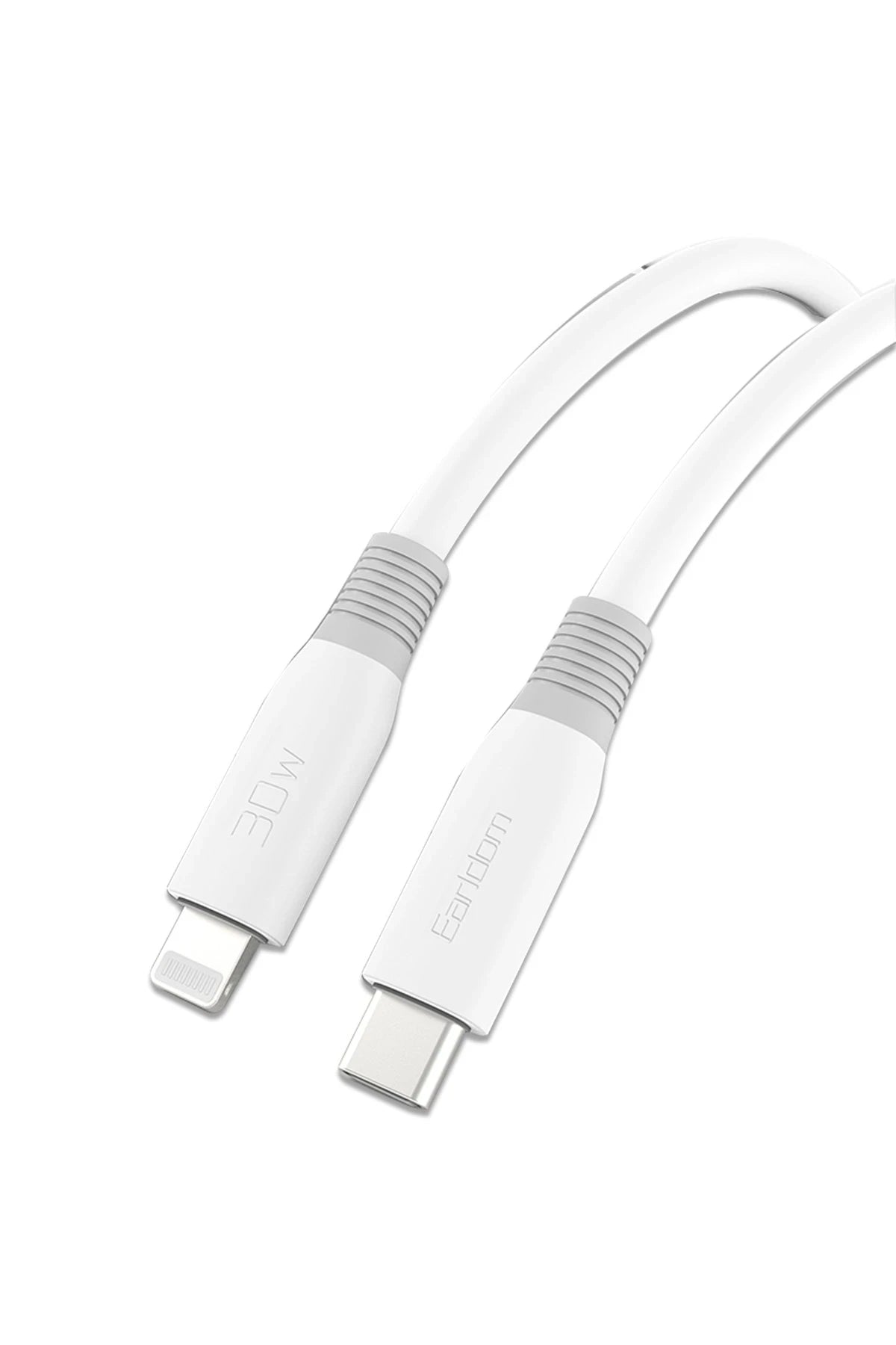 Earldom EC-156i PD 30W Type-C to Lightning 2m Hızlı Şarj Kablosu - Beyaz