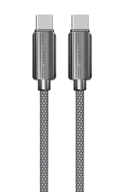 Earldom EC-188CL 1M 30W Hasırlı Type-C to Lightning PD Hızlı Şarj Kablosu - Siyah