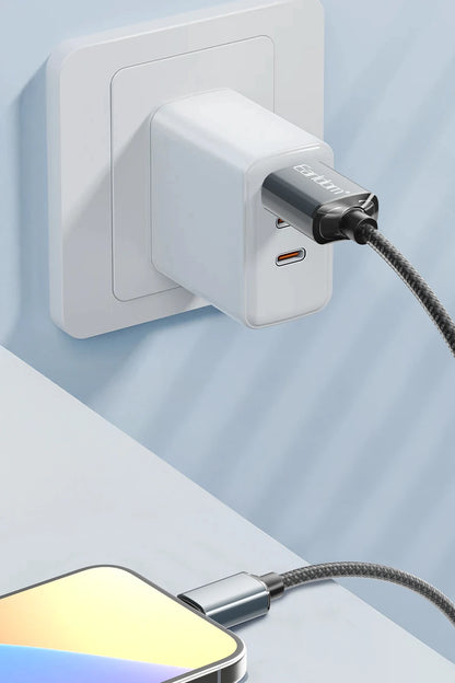 Earldom EC-200L 2M 3A USB to Lightning Hızlı Şarj Kablosu - Siyah