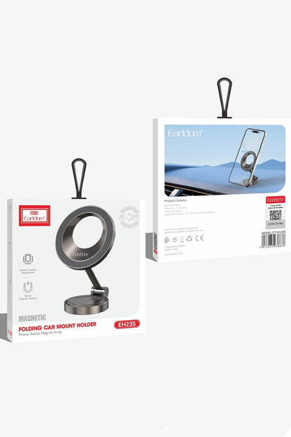 Earldom EH235 Katlanabilir Manyetik Magsafe Araç Tutucu - Siyah
