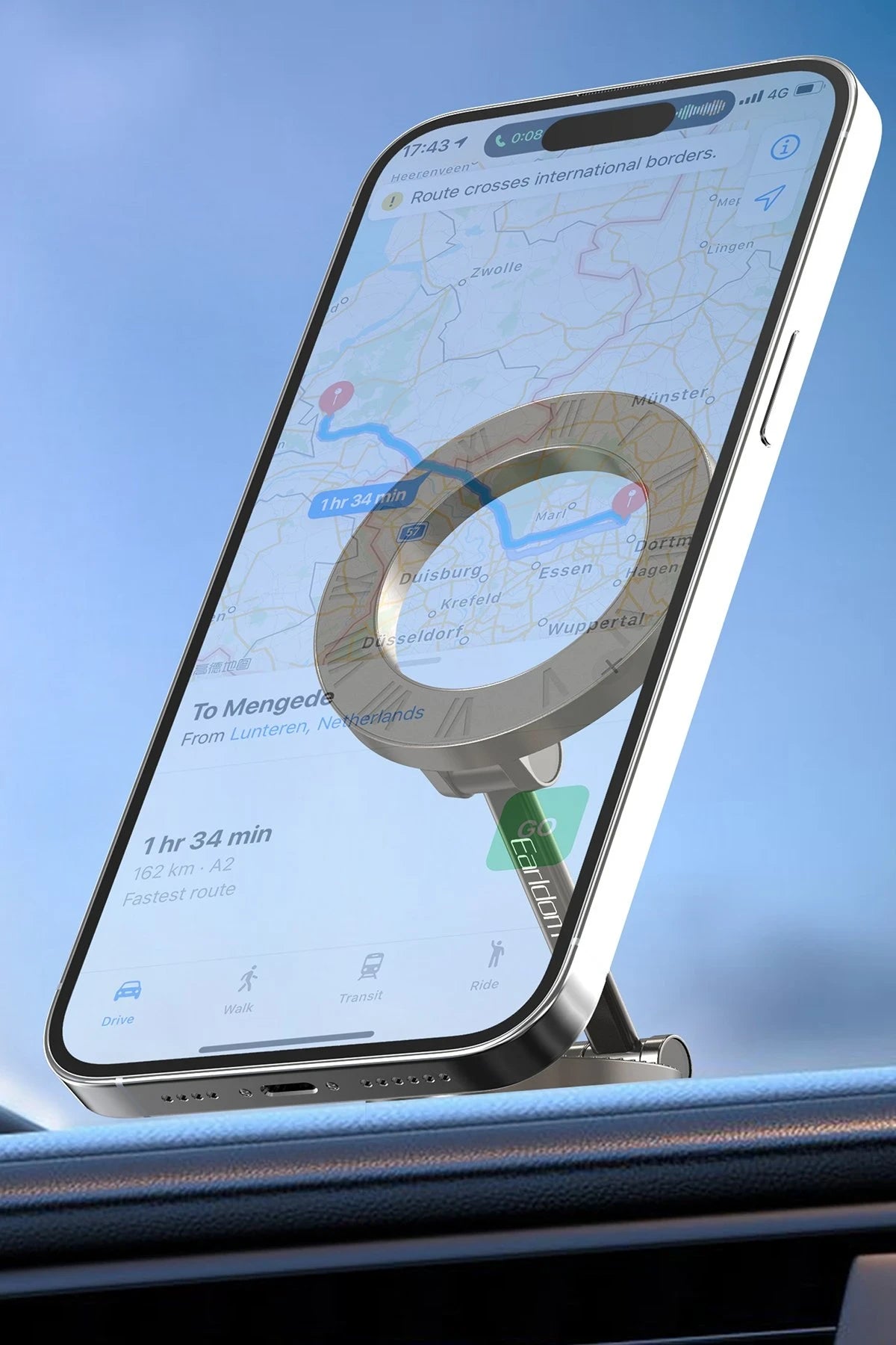 Earldom EH236 Katlanabilir Manyetik Magsafe Araç Tutucu - Siyah