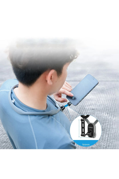 Earldom EH285 360 Derece Ayarlanabilir Boyun Askılı Manyetik Telefon Tutucu - Siyah