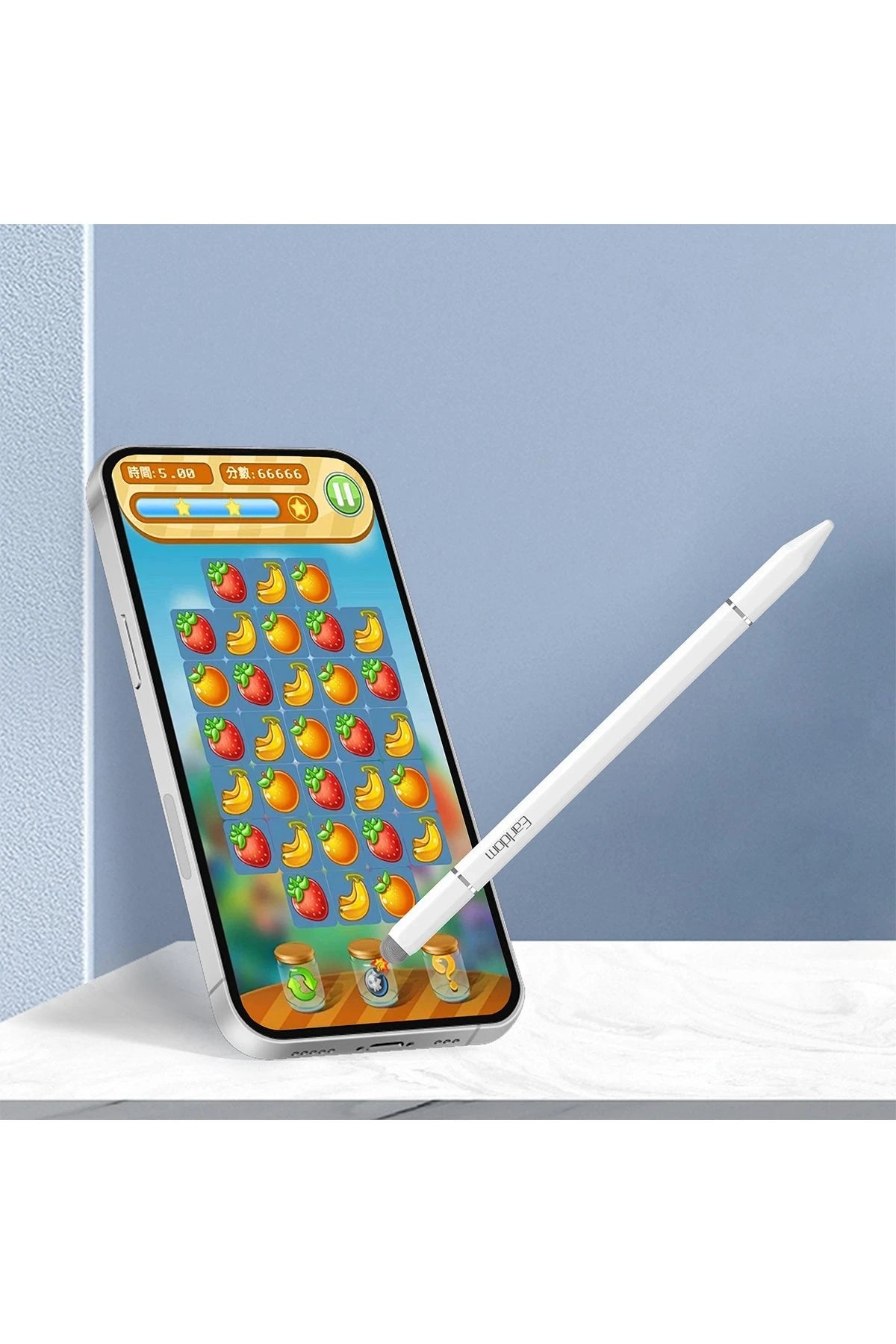 Earldom P6 3in1 Universal Dokunmatik Stylus Kalem - Beyaz