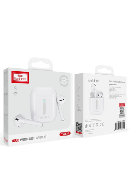 Earldom TWS30 BT 5.3 IPX4 Su Geçirmez Özellikli Kablosuz Airpods Kulaklık - Beyaz