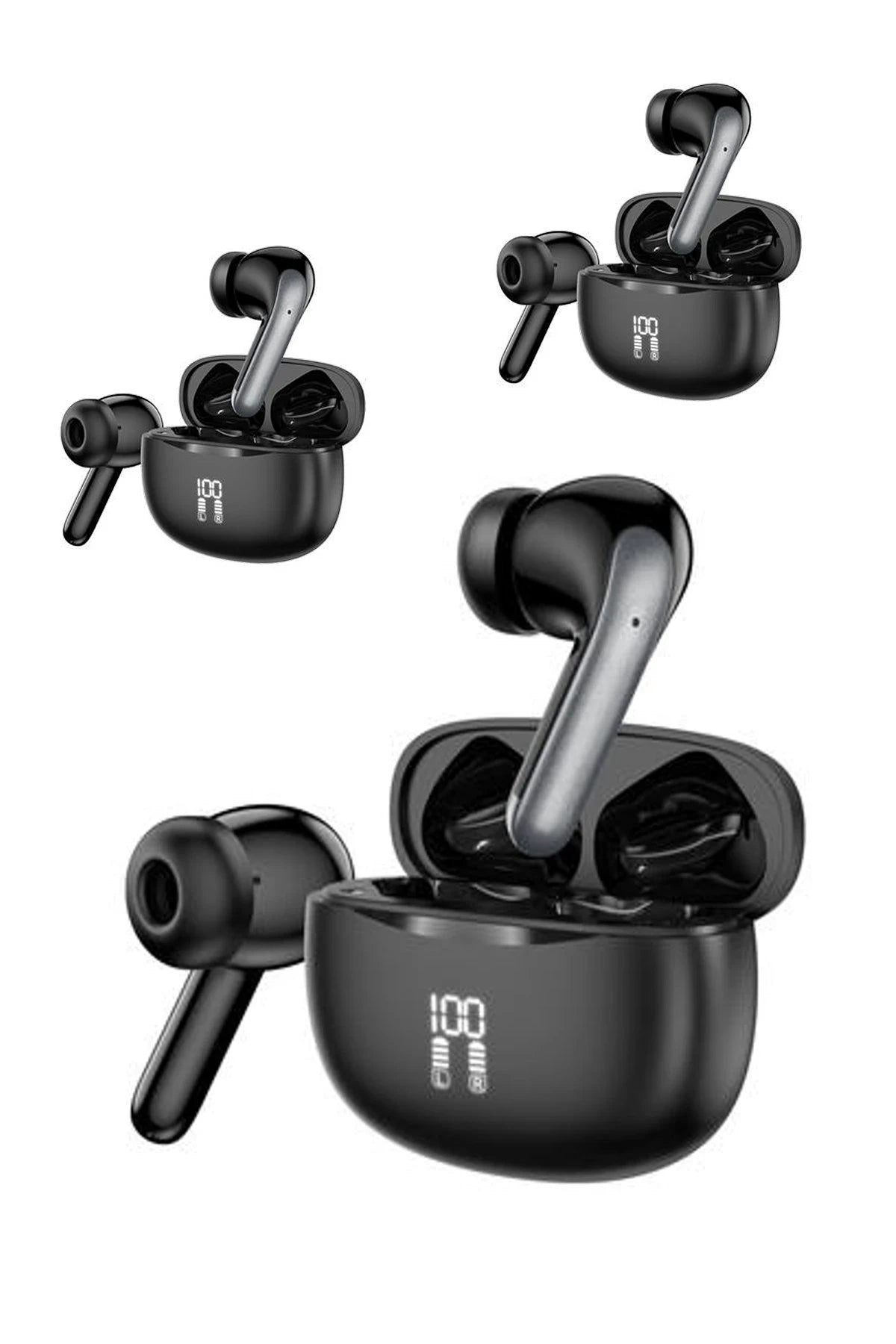 Earldom TWS36 Aktif Gürültü Engelleyici Özellikli Bluetooth 5.3 Kablosuz Airpods Kulaklık - Siyah