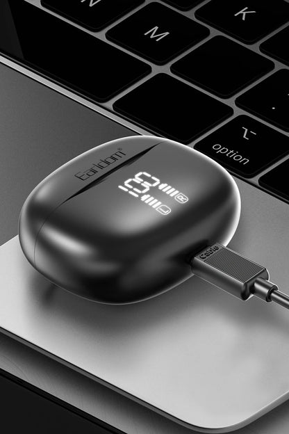 Earldom TWS36 Aktif Gürültü Engelleyici Özellikli Bluetooth 5.3 Kablosuz Airpods Kulaklık - Siyah