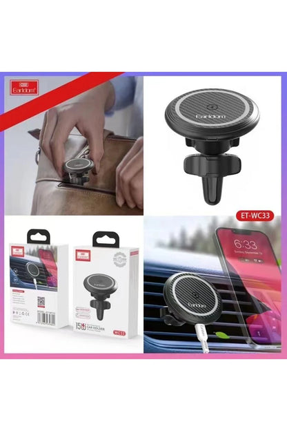 Earldom WC33 Ayarlanabilir Magsafe Araç Tutucu - Siyah