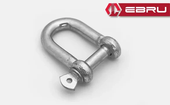 Ebru Düz Zincir Kilidi 6mm - 50 Adet