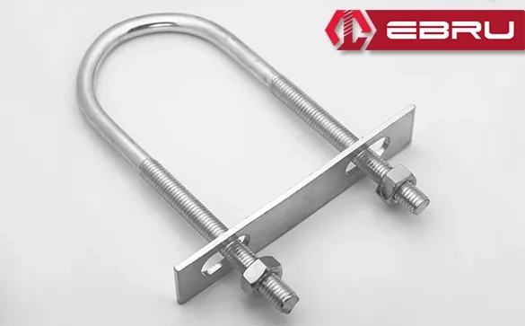 Ebru U Civata, Karşılık Demiri + Somunlu - M8x50 - 20 Set