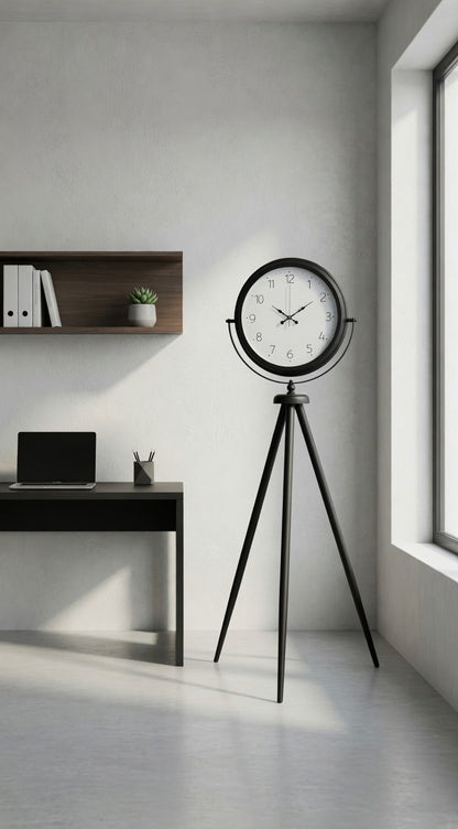 Pure Black Tripod Ayaklı Saat
