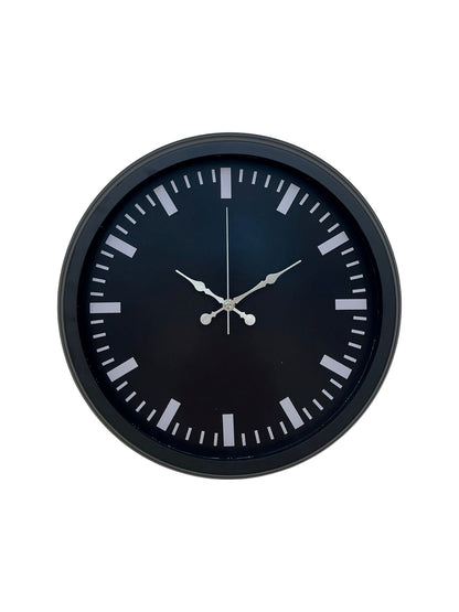 Black Baseline 40 Cm Metal Duvar Saati