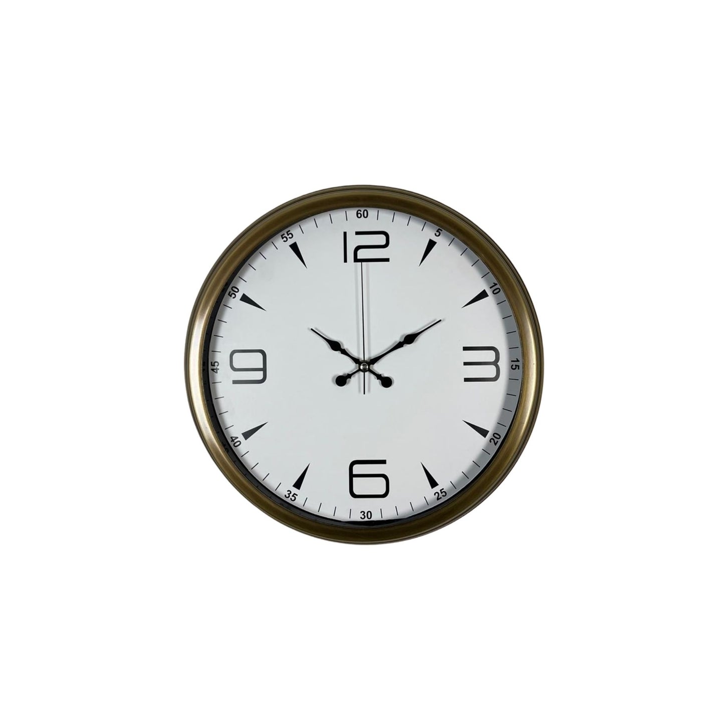 Bronze 40 Cm Metal Eskitme Duvar Saati