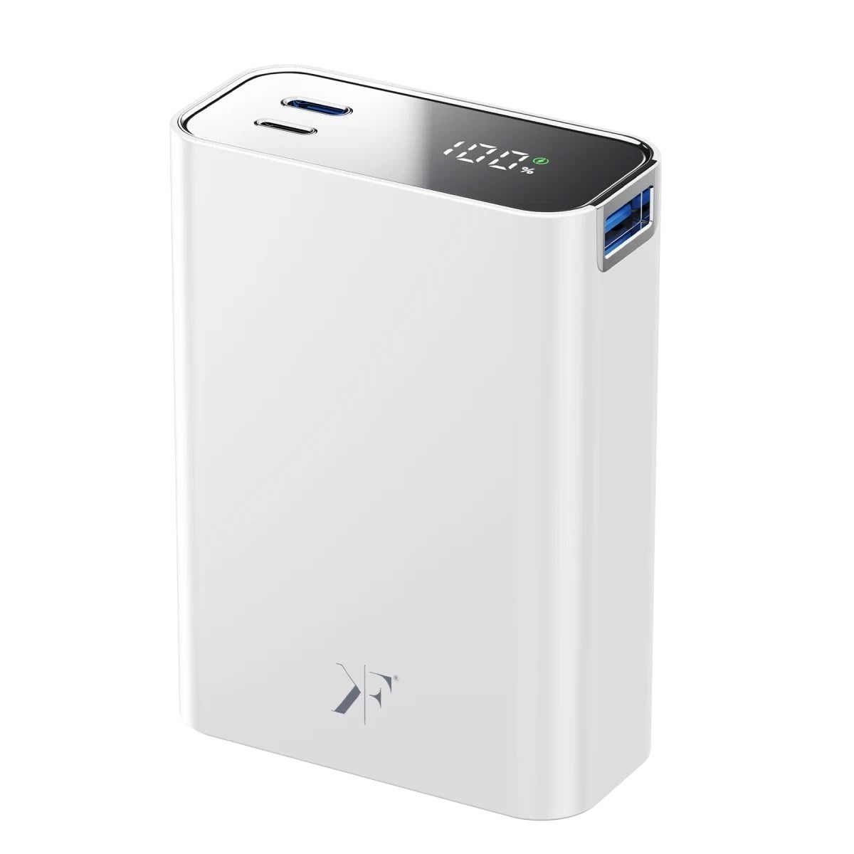 PW501 20.000 mAh Dijital Göstergeli 2 Adet 45W Type-C ve 22.5W USB Çıkışlı Şarj PD Hızlı Şarj Powerbank - Beyaz