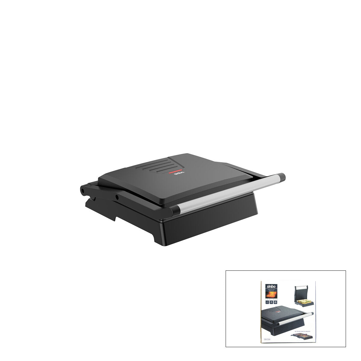 ELEKTRİKLİ TOST MAKİNESİ 4 DİLİM 180° AÇILIR ÜST GÖVDE = IZGARA KULLANIM 1000W SSM-2594 (5643)