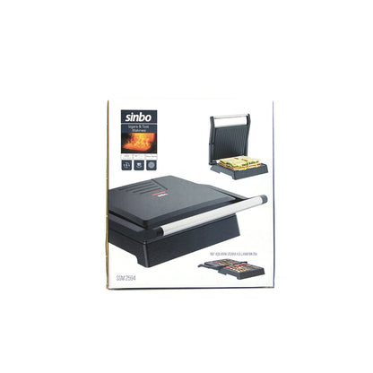 ELEKTRİKLİ TOST MAKİNESİ 4 DİLİM 180° AÇILIR ÜST GÖVDE = IZGARA KULLANIM 1000W SSM-2594 (5643)