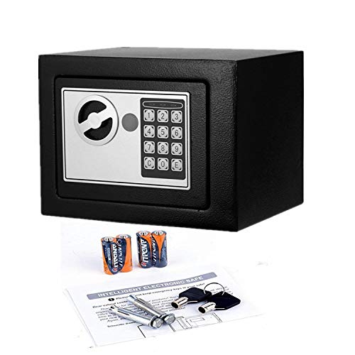 Elektronik Tuşlu Çelik Para Kasası Siyah (5643)