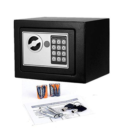 Elektronik Tuşlu Çelik Para Kasası Siyah (5643)
