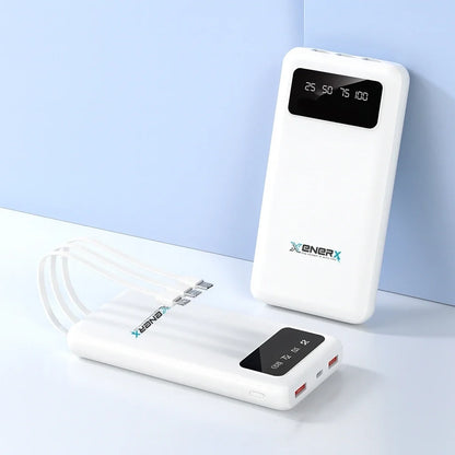 Enerx ENR-P20DC 20000 mAh 2.1 Amper Dahili Kablolu Powerbank Siyah (5643)