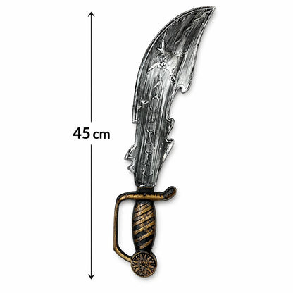 Eskitme Detaylı Plastik Korsan Kılıcı 45 cm (5643)