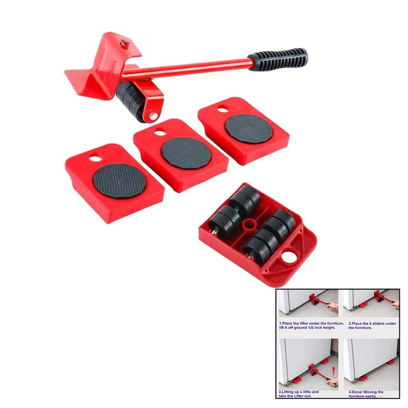 Ev Tipi Kaldıraç Eşya Mobilya Taşıma Aparatı 5pcs Taşıma Kapasite:150kg