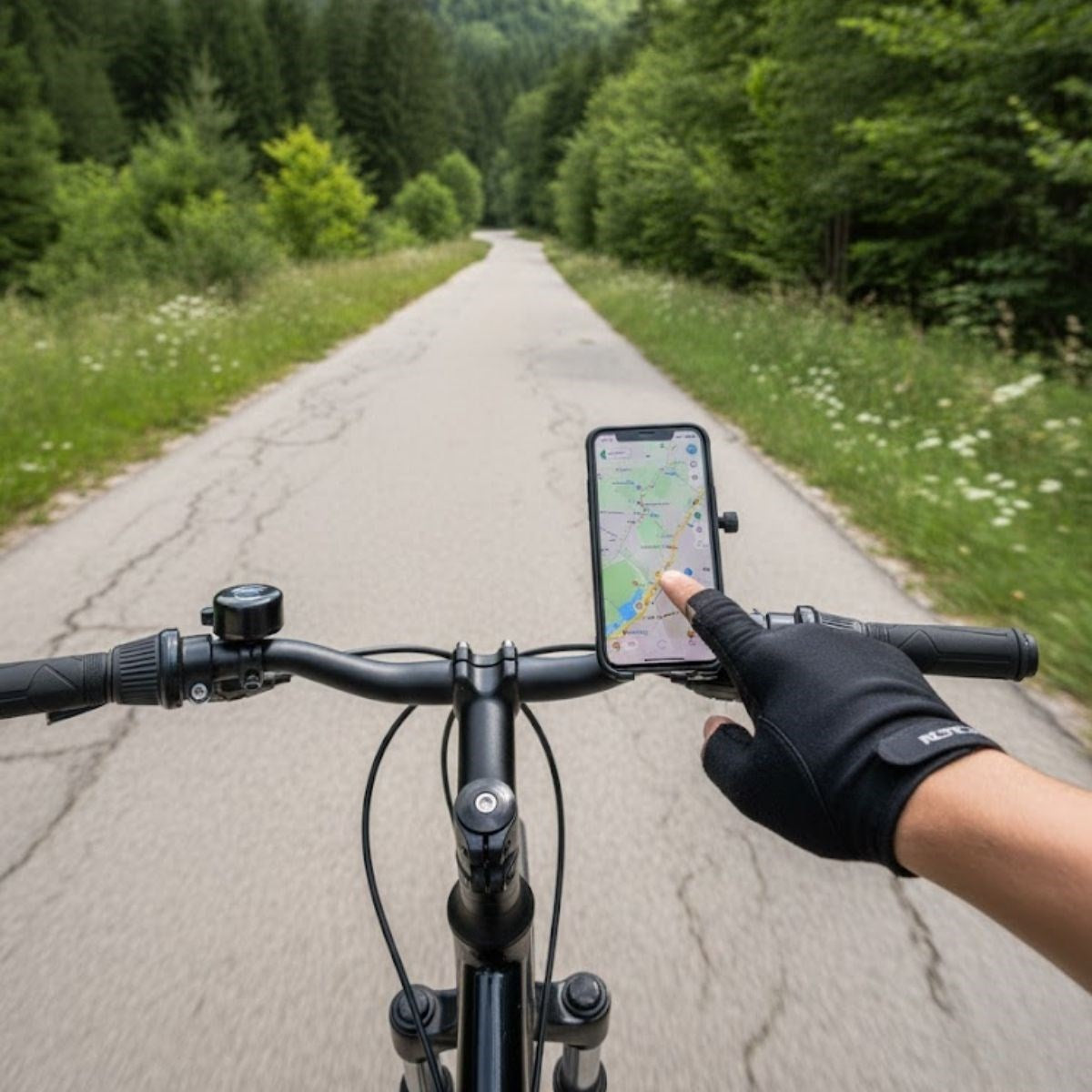 Evrensel Motosiklet Telefon Tutucu – Kaymaz, Kilitlenebilir Güvenli Tutuşlu, 360° Ayarlanabilir Gidon Bağlantılı Akıllı Telefon Aparatı (5643)