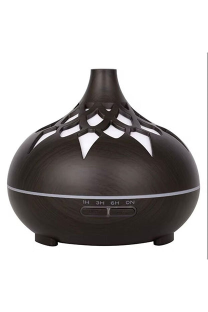 Aroma Difüzör Gece Işığı 7 Led DESENLİ Nemlendirici Kumandalı Buhar Makinesi 550 ml