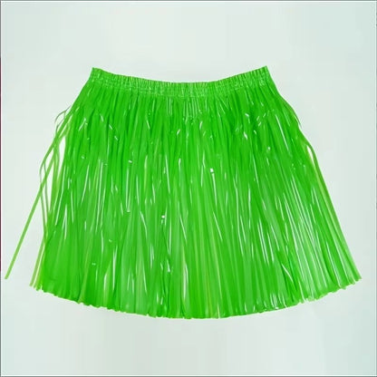 Neon Yeşil Hawaii Parti Eteği 40 cm