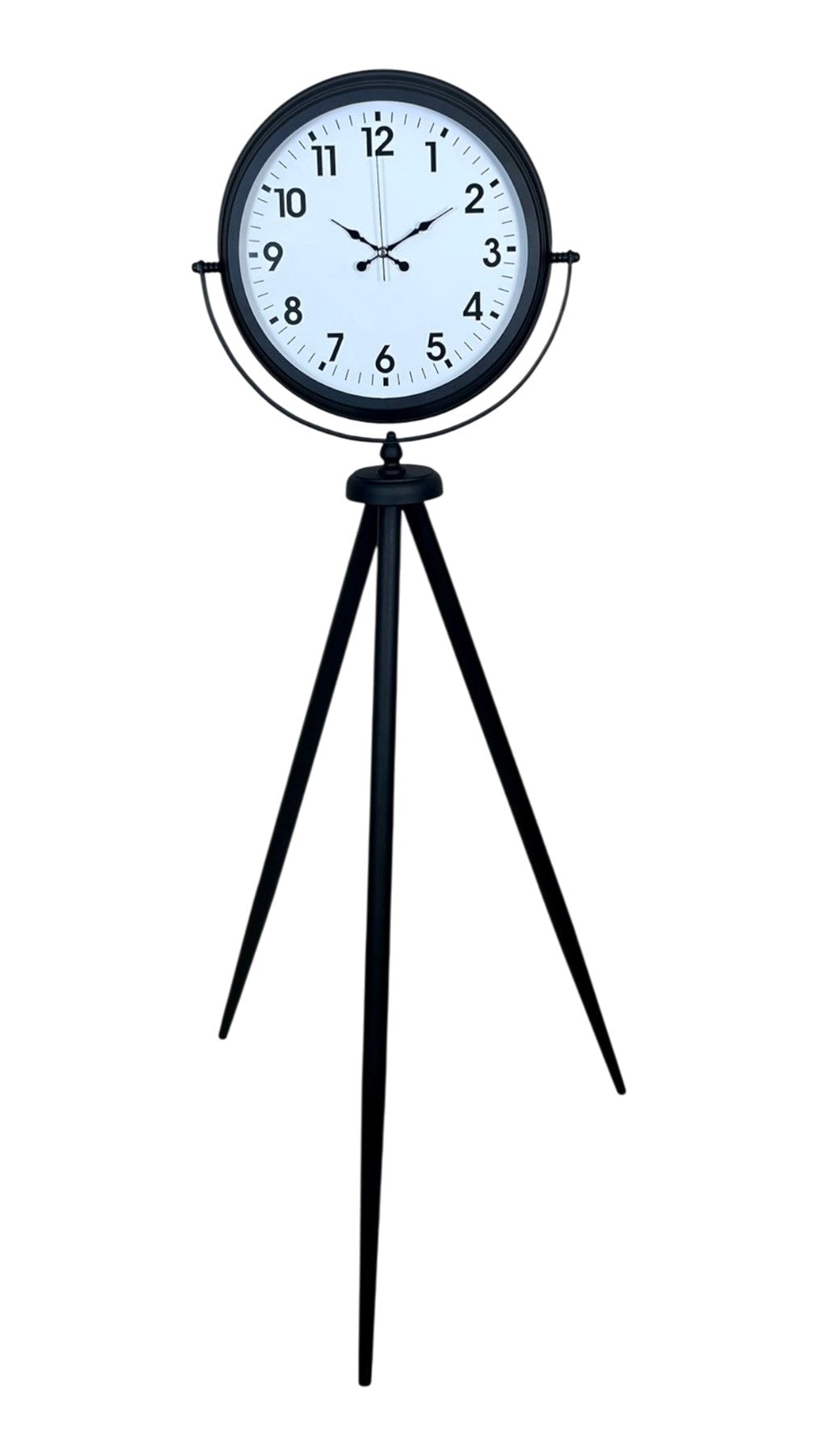 Siyah Tripod Ayaklı Dekoratif Saat