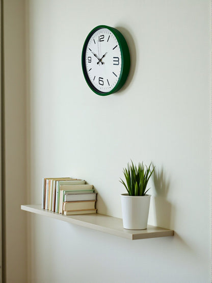 36 Cm Yeşil Modern Dekoratif Duvar Saati