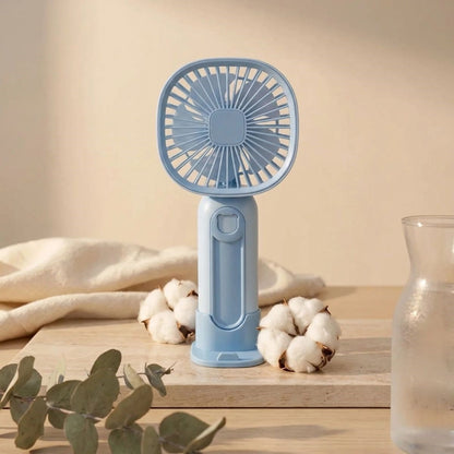 BUFFER® 3 Kademeli Telefon Tutuculu Standlı Mini Fan – Tuşu Ayı Figürlü Masaüstü ve EldeKullanılabilen Taşınabilir Fan EKL30