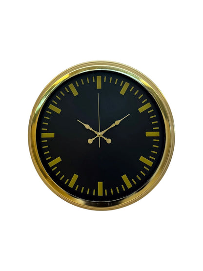 Zarif Klasik Stil 40 Cm Metal Gold Duvar Saati
