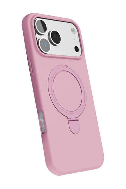 iPhone 17 Pro Max Regal Magsafe Standlı Kapak - Açık Pembe
