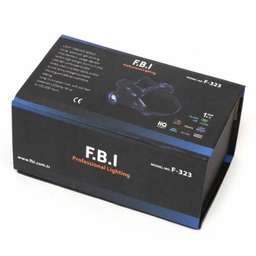 F.b.ı F-323 Q5 Led Lityum Polimer Su Geçirmez Şarjlı Kafa Feneri