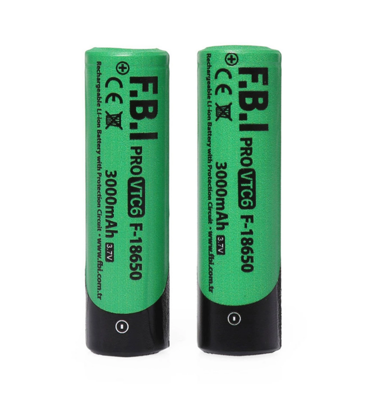 F.b.ı Vtc6 18650 3.7v 3000mah 30a Li-ion Şarjlı Pil + Pil Taşıma Kutusu 2'li Set