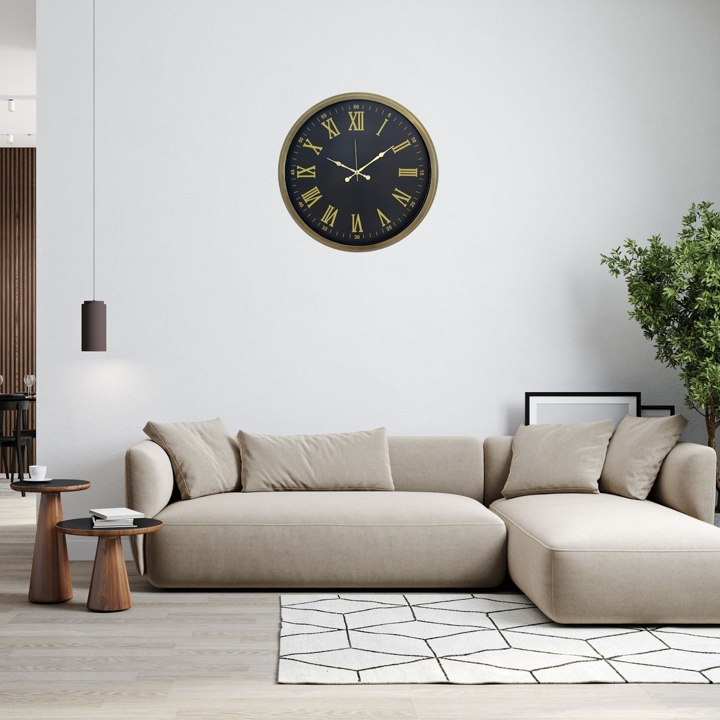 Eskitme Roma Elegant 52 x 52 Cm Duvar Saati