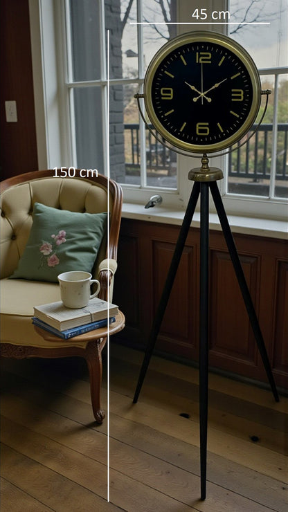 Zamanın Asaleti Eskitme Tripod Ayaklı Saat