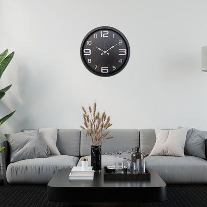 Siyah Modern 52 x 52 Cm Duvar Saati