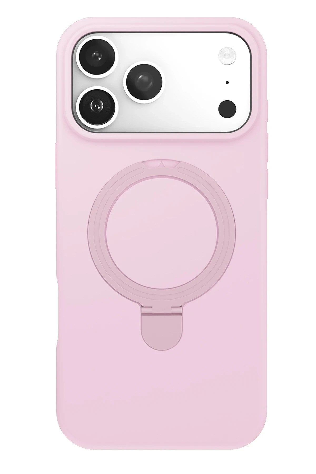 iPhone 17 Pro Max Regal Magsafe Standlı Kapak - Açık Pembe