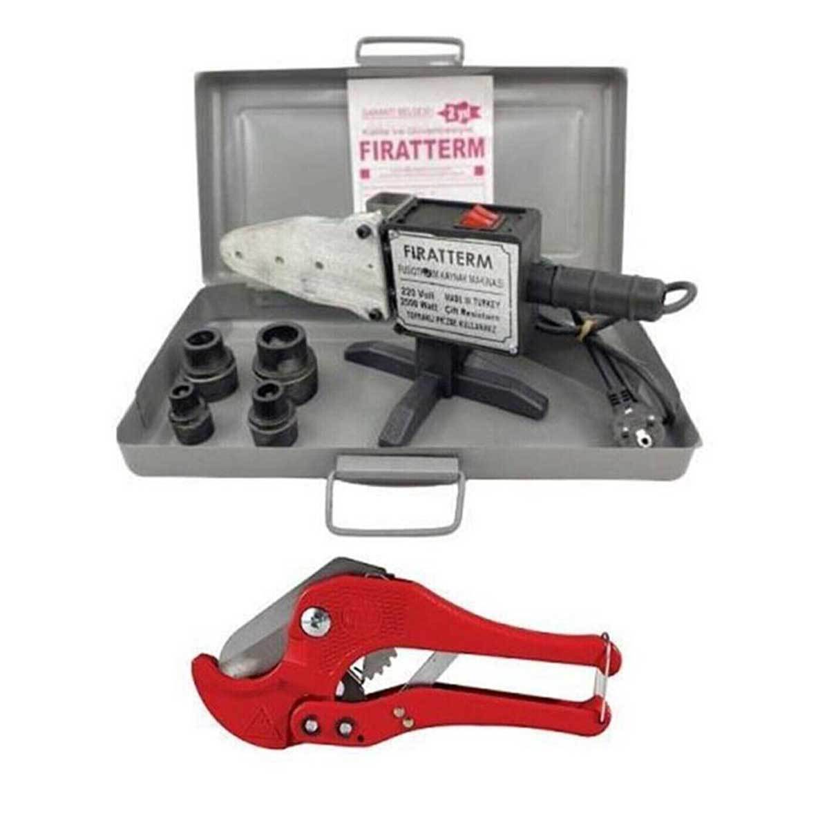 Fıratterm 2500W Pvc Pafta Plastik Boru Tesisat Kaynak Makinesi (5643)