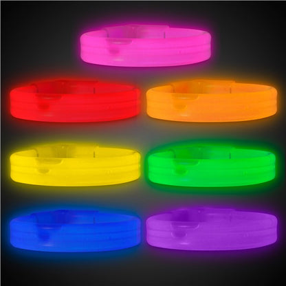 Glow Partisi Glow Ekstra Kalın Fosforlu Bileklik 6 Renk 6 Adet (5643)