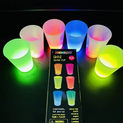Glow Partisi Bardakları 6 Renk 6 Adet 1.5 oz 4.5 x 6.5 cm (5643)