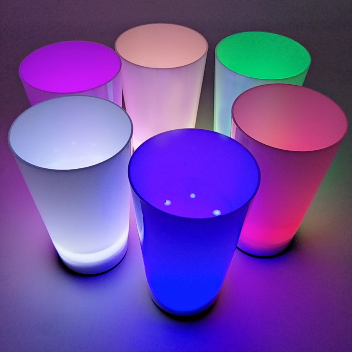 Glow Partisi Bardakları 6 Renk 6 Adet 1.5 oz 4.5 x 6.5 cm (5643)