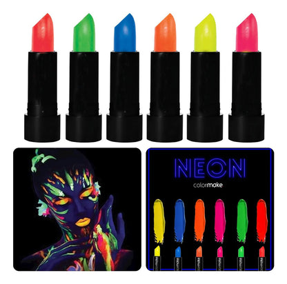 GlowPaint 6’lı Neon Boya – UV Işıkta Parlayan Makyaj Seti (5643)