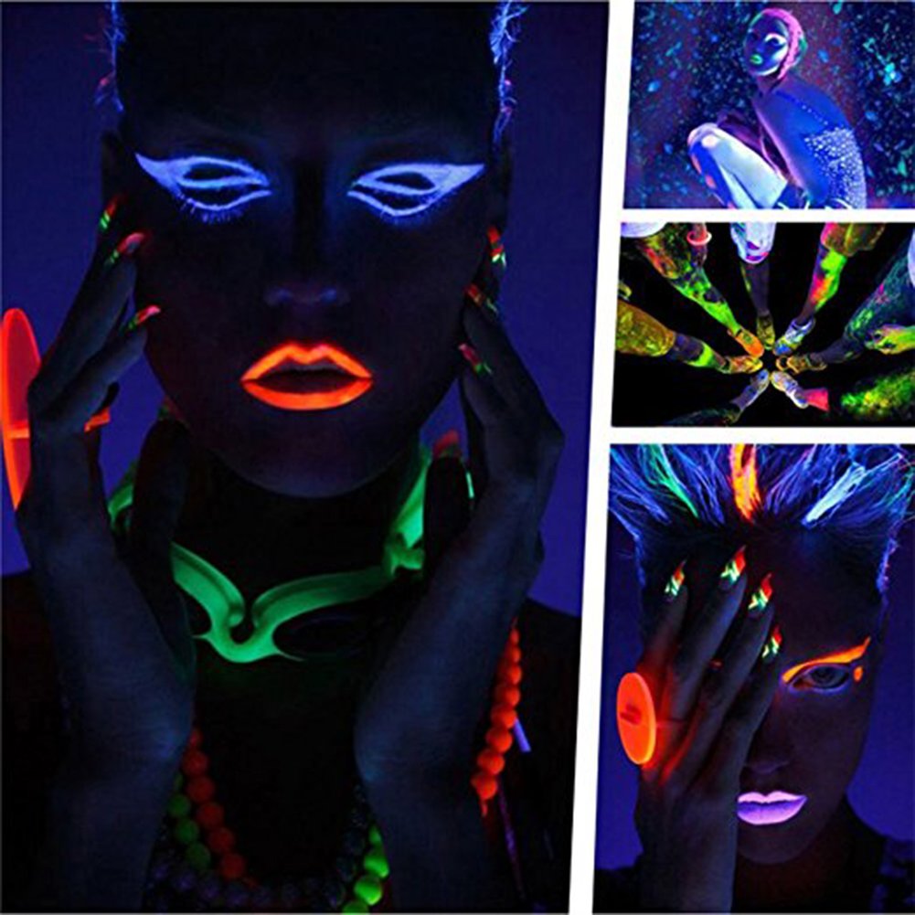 GlowPaint 6’lı Neon Boya – UV Işıkta Parlayan Makyaj Seti (5643)