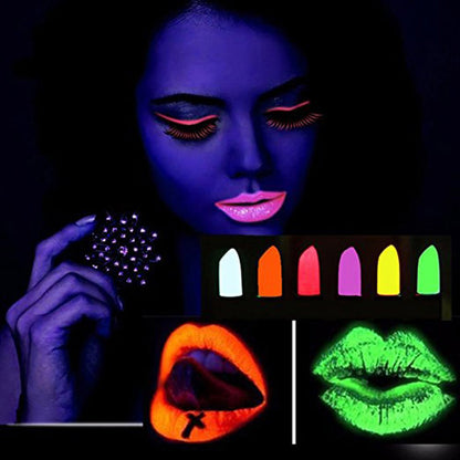 GlowPaint 6’lı Neon Boya – UV Işıkta Parlayan Makyaj Seti (5643)