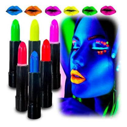 GlowPaint 6’lı Neon Boya – UV Işıkta Parlayan Makyaj Seti (5643)