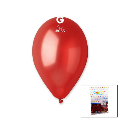 GM-110-53 METALİK - KIRMIZI BALON 11'' - 28CM - 100 PARÇA (5643)