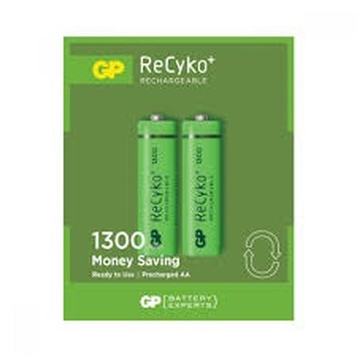 GP RECYKO 1300mAh AA ŞARJLI KALEM PİL 132C133 2Lİ KART (5643)